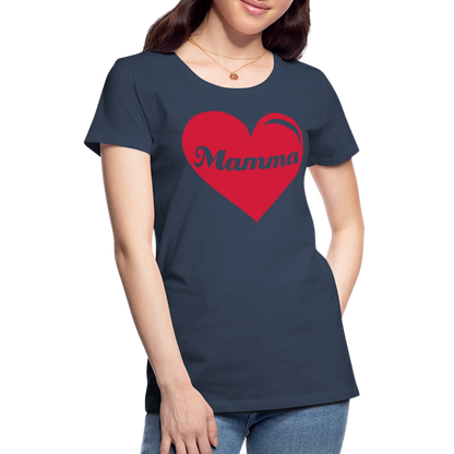 Frauen Premium T-Shirt - Mamma - Muttertags Design - Navy