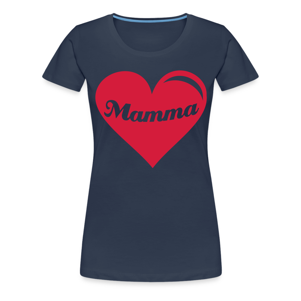 Frauen Premium T-Shirt - Mamma - Muttertags Design - Navy