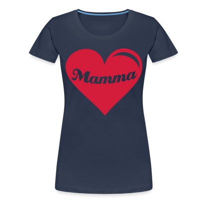 Frauen Premium T-Shirt - Mamma - Muttertags Design - Navy