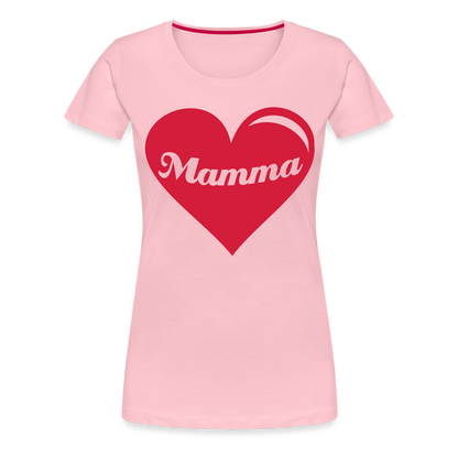 Frauen Premium T-Shirt - Mamma - Muttertags Design - Hellrosa