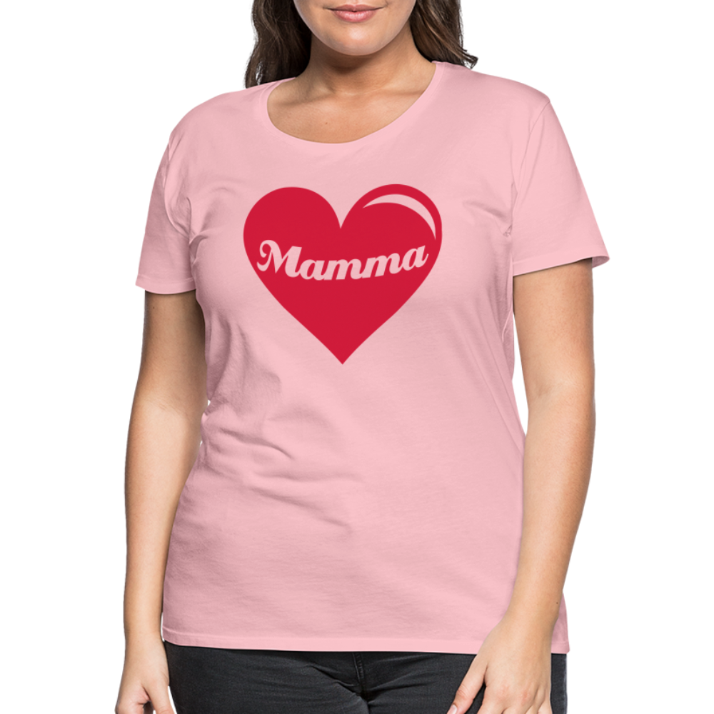 Frauen Premium T-Shirt - Mamma - Muttertags Design - Hellrosa