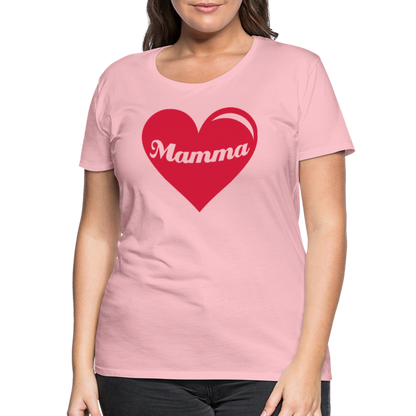 Frauen Premium T-Shirt - Mamma - Muttertags Design - Hellrosa