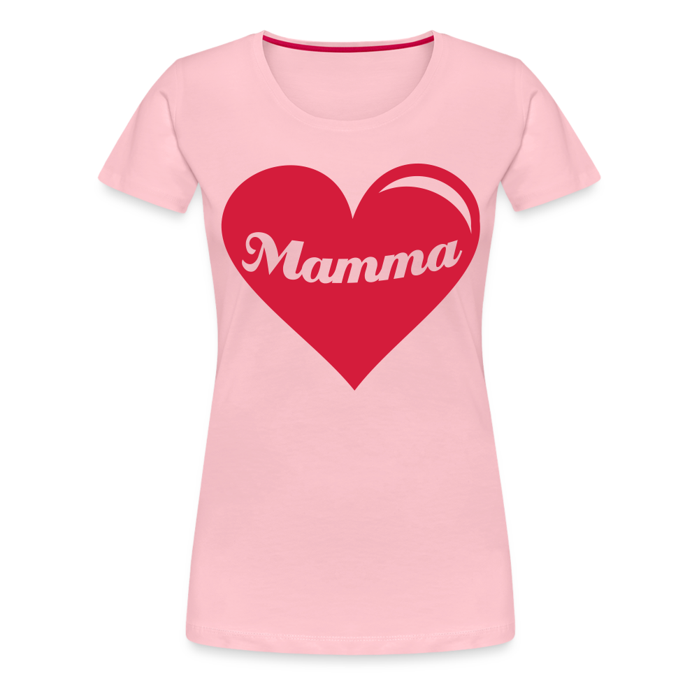 Frauen Premium T-Shirt - Mamma - Muttertags Design - Hellrosa