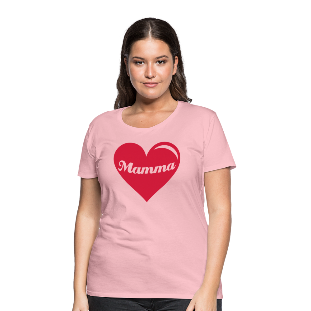 Frauen Premium T-Shirt - Mamma - Muttertags Design - Hellrosa