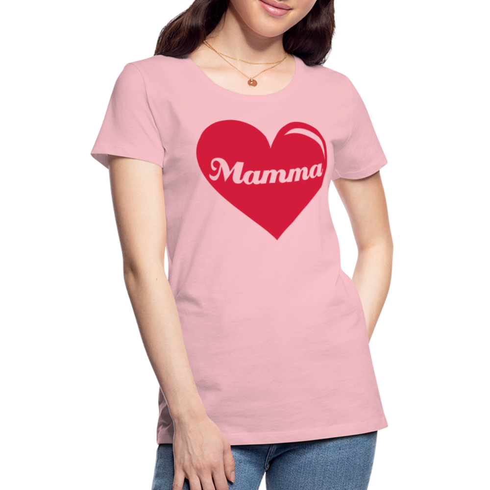 Frauen Premium T-Shirt - Mamma - Muttertags Design - Hellrosa