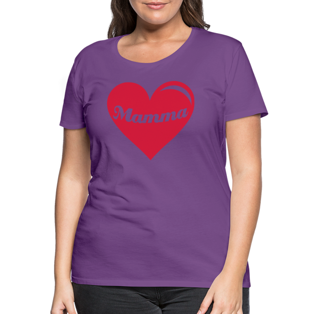 Frauen Premium T-Shirt - Mamma - Muttertags Design - Lila