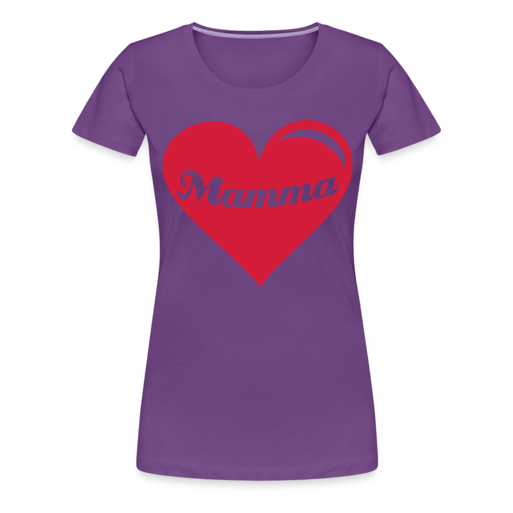 Frauen Premium T-Shirt - Mamma - Muttertags Design - Lila