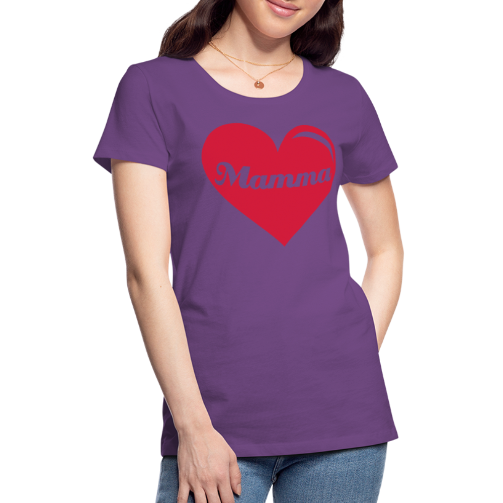 Frauen Premium T-Shirt - Mamma - Muttertags Design - Lila