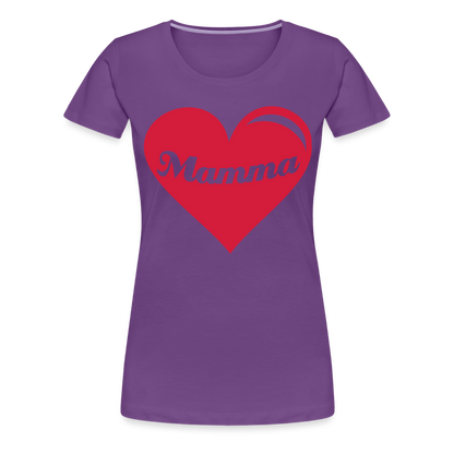 Frauen Premium T-Shirt - Mamma - Muttertags Design - Lila