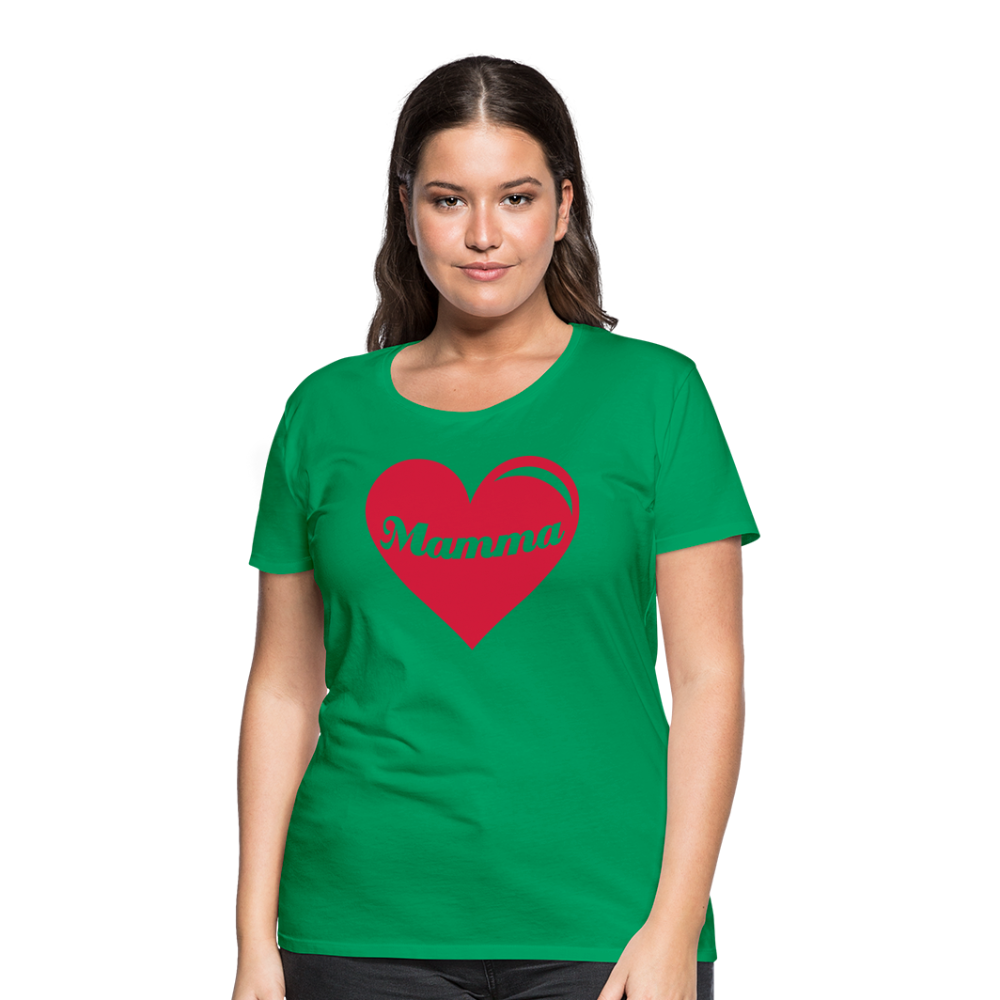 Frauen Premium T-Shirt - Mamma - Muttertags Design - Kelly Green