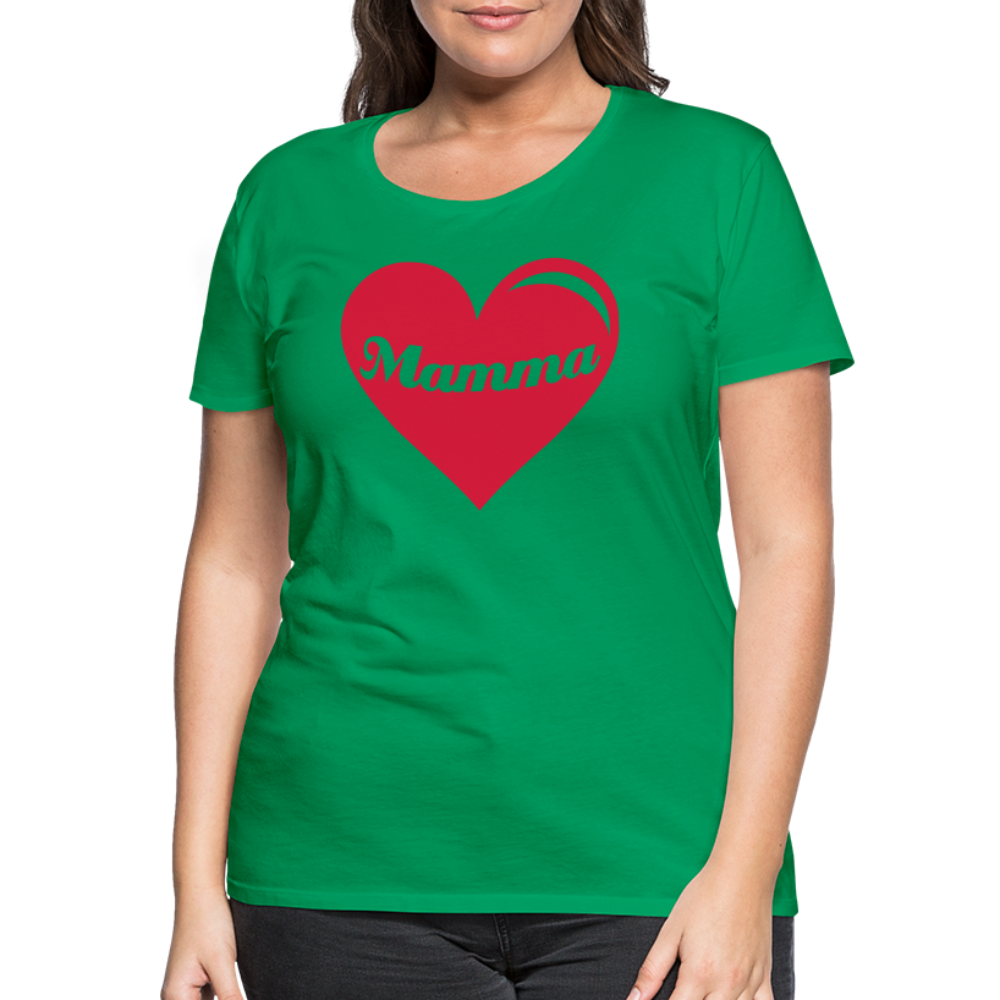 Frauen Premium T-Shirt - Mamma - Muttertags Design - Kelly Green