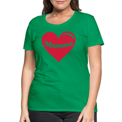 Frauen Premium T-Shirt - Mamma - Muttertags Design - Kelly Green