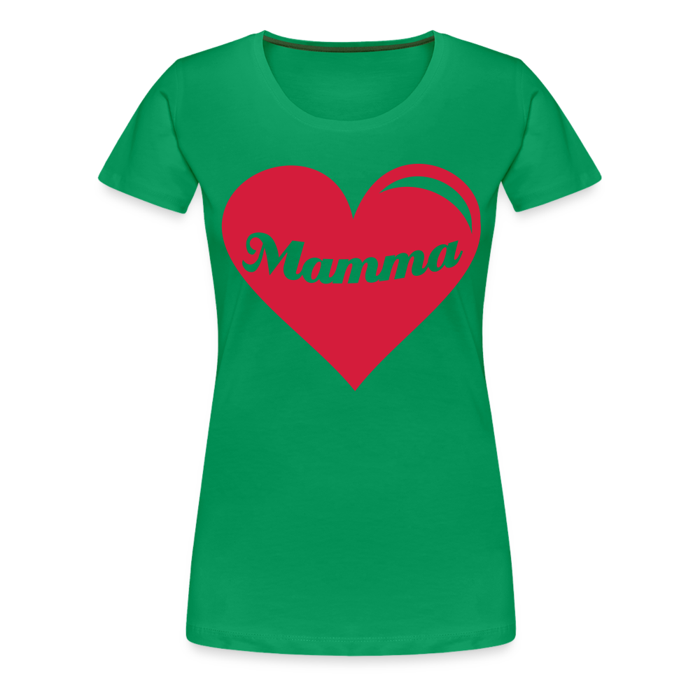 Frauen Premium T-Shirt - Mamma - Muttertags Design - Kelly Green