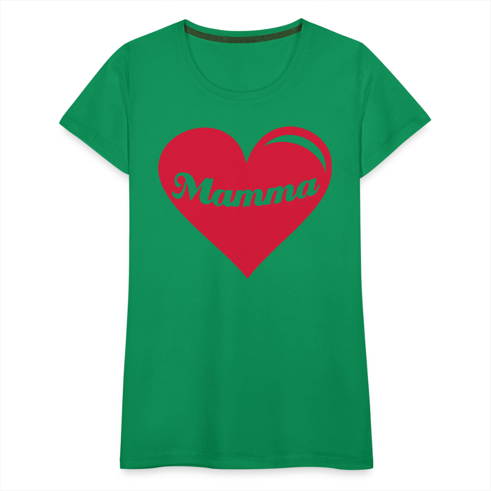 Frauen Premium T-Shirt - Mamma - Muttertags Design - Kelly Green