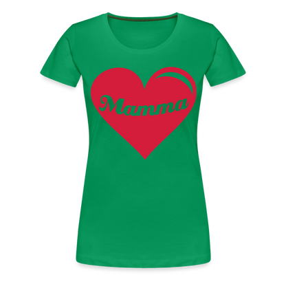 Frauen Premium T-Shirt - Mamma - Muttertags Design - Kelly Green