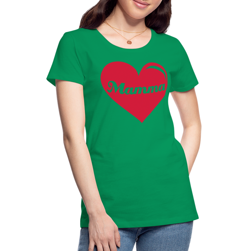 Frauen Premium T-Shirt - Mamma - Muttertags Design - Kelly Green