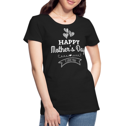 Frauen Premium T-Shirt - Happy Mother's Day - Muttertags Design - Schwarz