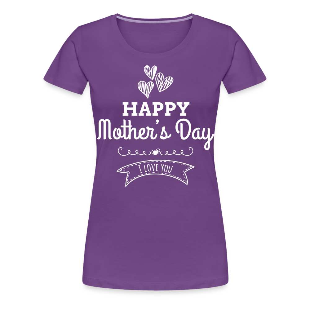 Frauen Premium T-Shirt - Happy Mother's Day - Muttertags Design - Lila