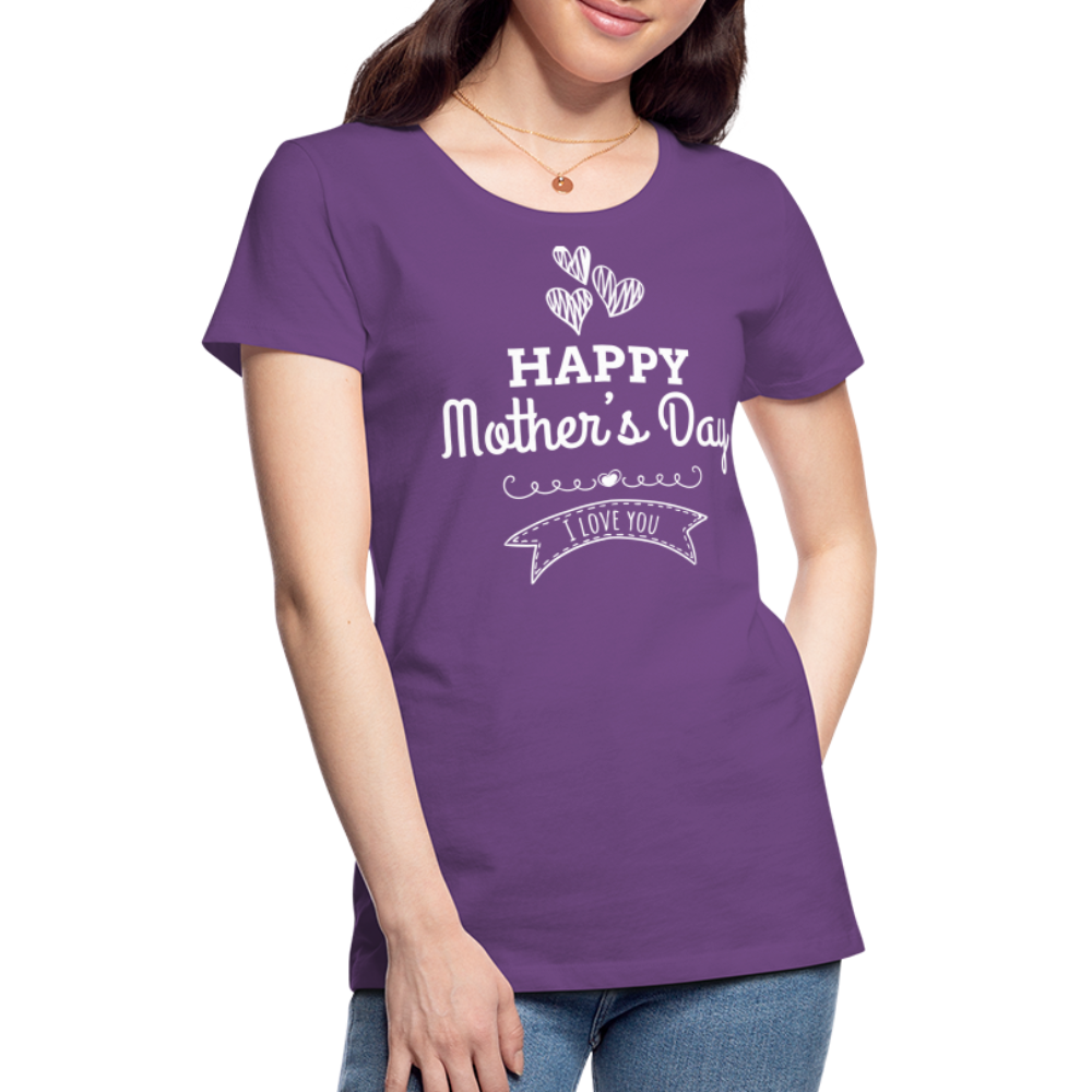 Frauen Premium T-Shirt - Happy Mother's Day - Muttertags Design - Lila