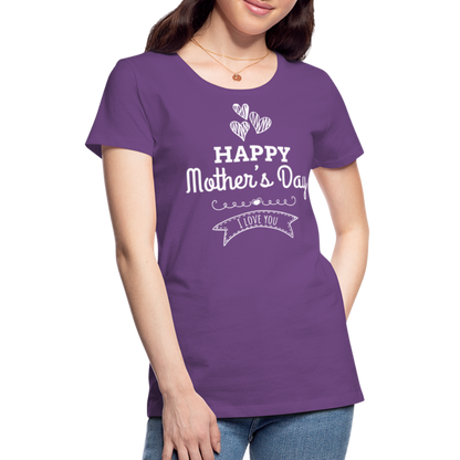 Frauen Premium T-Shirt - Happy Mother's Day - Muttertags Design - Lila