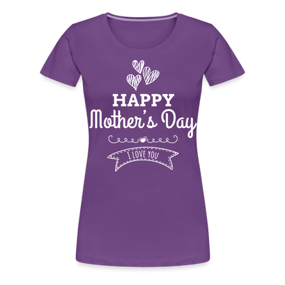 Frauen Premium T-Shirt - Happy Mother's Day - Muttertags Design - Lila