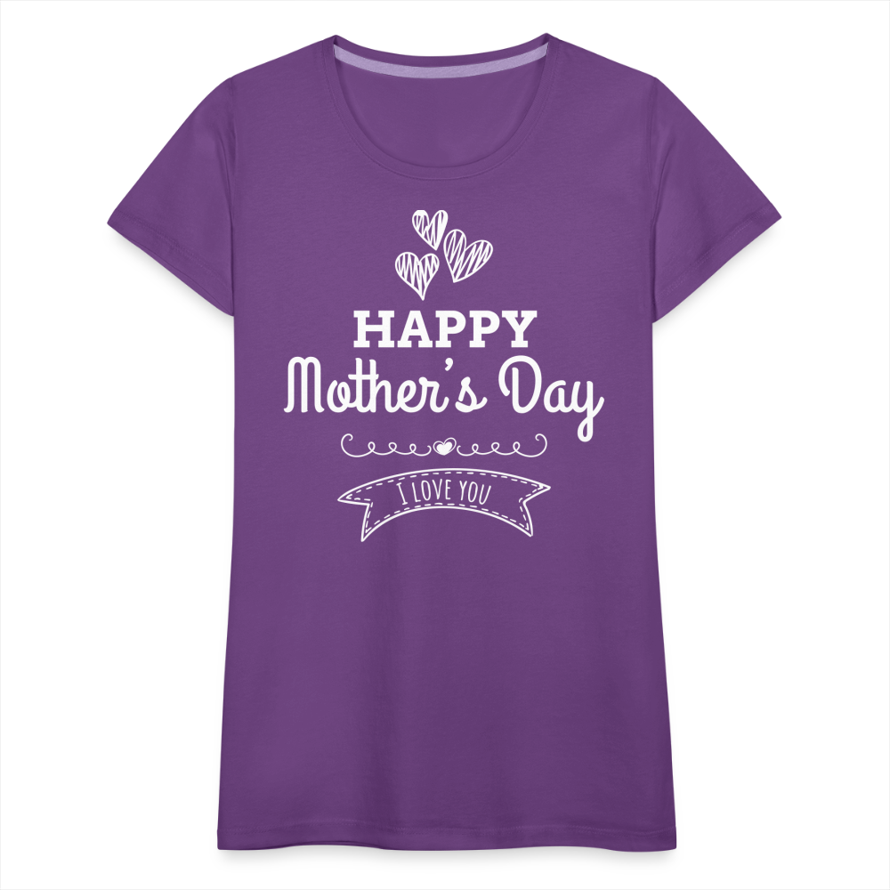 Frauen Premium T-Shirt - Happy Mother's Day - Muttertags Design - Lila