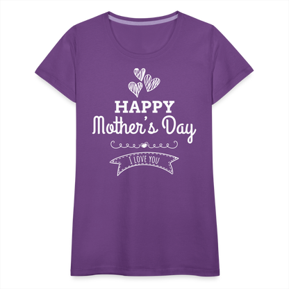 Frauen Premium T-Shirt - Happy Mother's Day - Muttertags Design - Lila