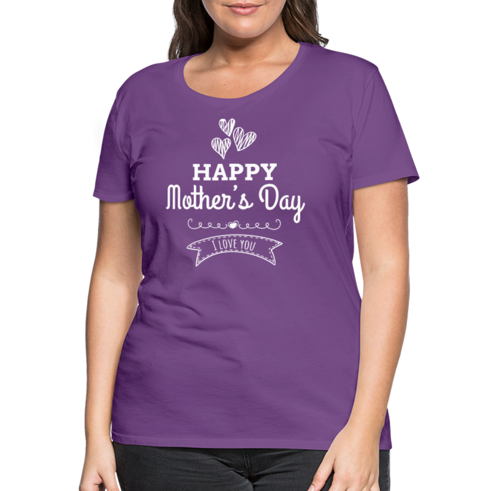 Frauen Premium T-Shirt - Happy Mother's Day - Muttertags Design - Lila