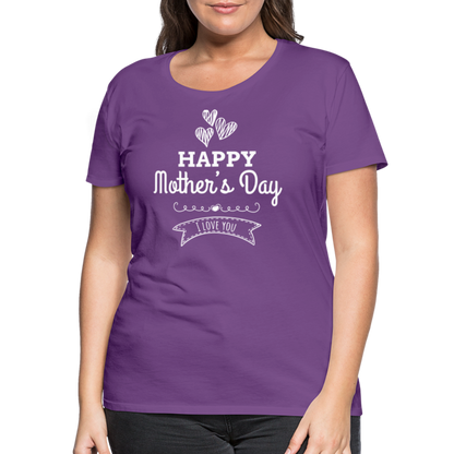 Frauen Premium T-Shirt - Happy Mother's Day - Muttertags Design - Lila