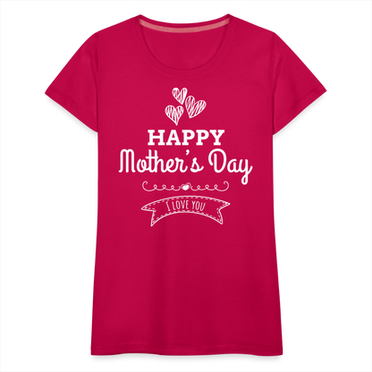 Frauen Premium T-Shirt - Happy Mother's Day - Muttertags Design - dunkles Pink