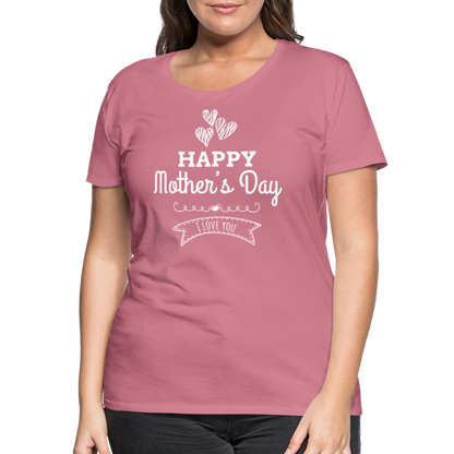 Frauen Premium T-Shirt - Happy Mother's Day - Muttertags Design - Malve