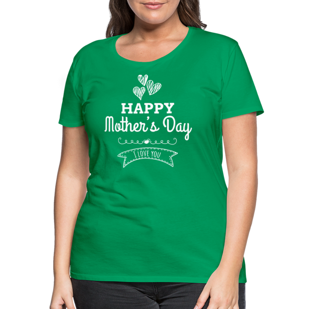 Frauen Premium T-Shirt - Happy Mother's Day - Muttertags Design - Kelly Green