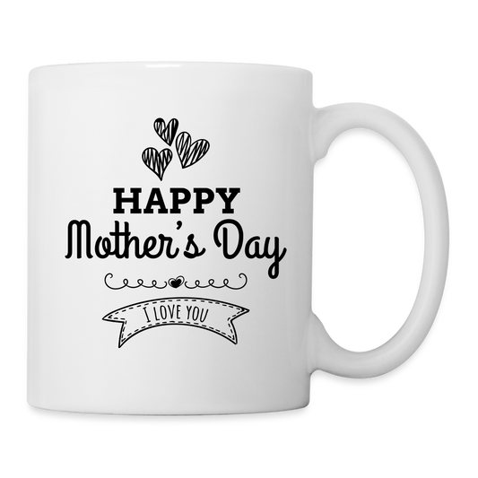 Tasse - Happy Mother's Day - Muttertags Design - weiß