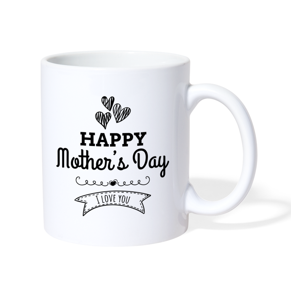 Tasse - Happy Mother's Day - Muttertags Design - weiß