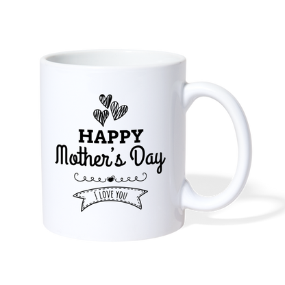 Tasse - Happy Mother's Day - Muttertags Design - weiß