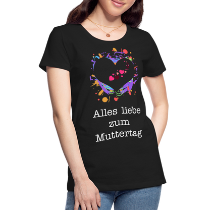 Frauen Premium T-Shirt - Alles liebe zum Muttertag - Schwarz