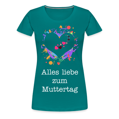 Frauen Premium T-Shirt - Alles liebe zum Muttertag - Divablau