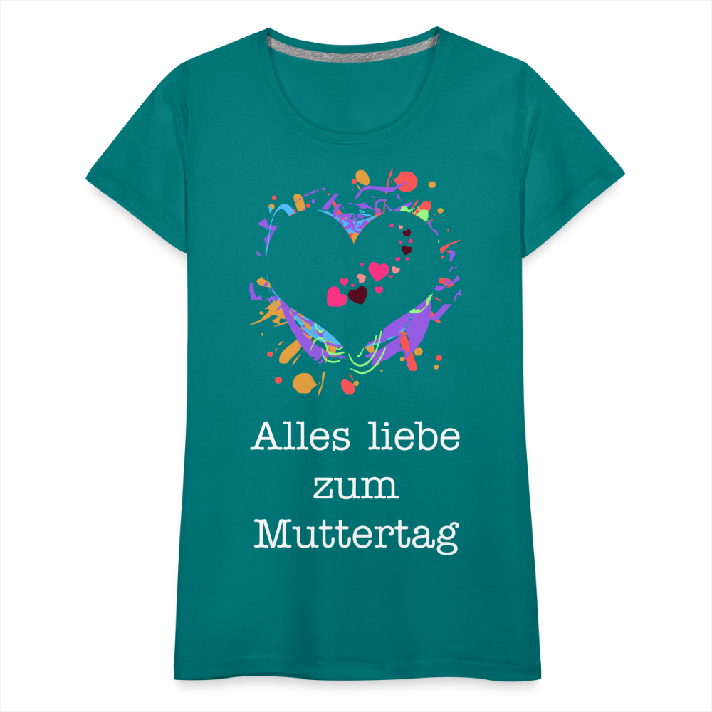 Frauen Premium T-Shirt - Alles liebe zum Muttertag - Divablau