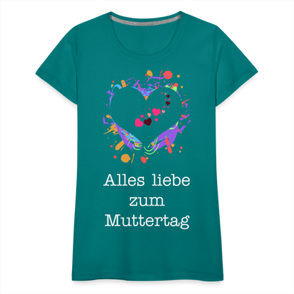 Frauen Premium T-Shirt - Alles liebe zum Muttertag - Divablau