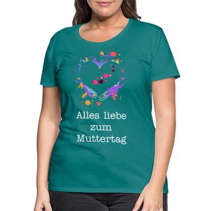 Frauen Premium T-Shirt - Alles liebe zum Muttertag - Divablau