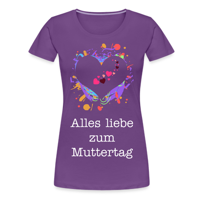 Frauen Premium T-Shirt - Alles liebe zum Muttertag - Lila