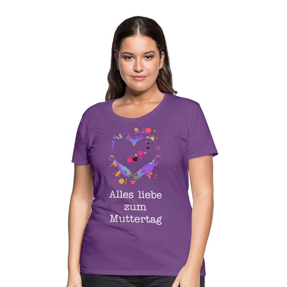 Frauen Premium T-Shirt - Alles liebe zum Muttertag - Lila