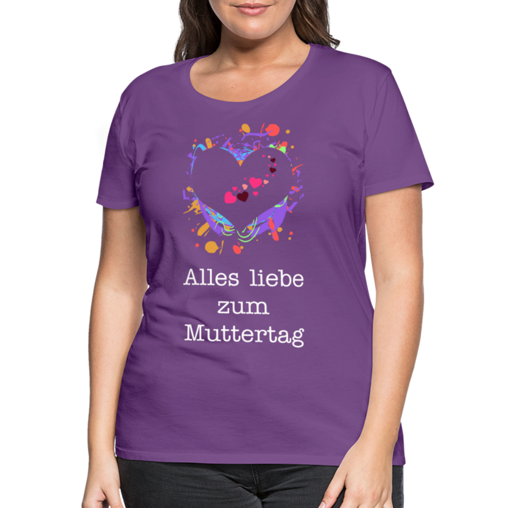 Frauen Premium T-Shirt - Alles liebe zum Muttertag - Lila