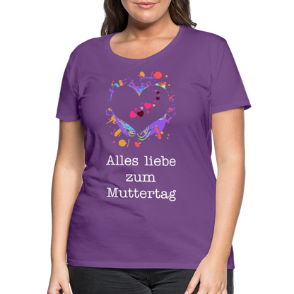 Frauen Premium T-Shirt - Alles liebe zum Muttertag - Lila