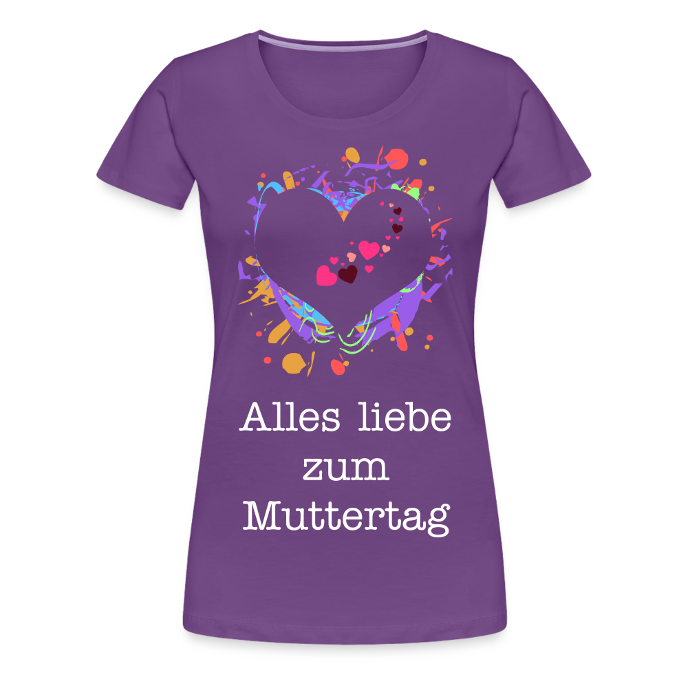 Frauen Premium T-Shirt - Alles liebe zum Muttertag - Lila