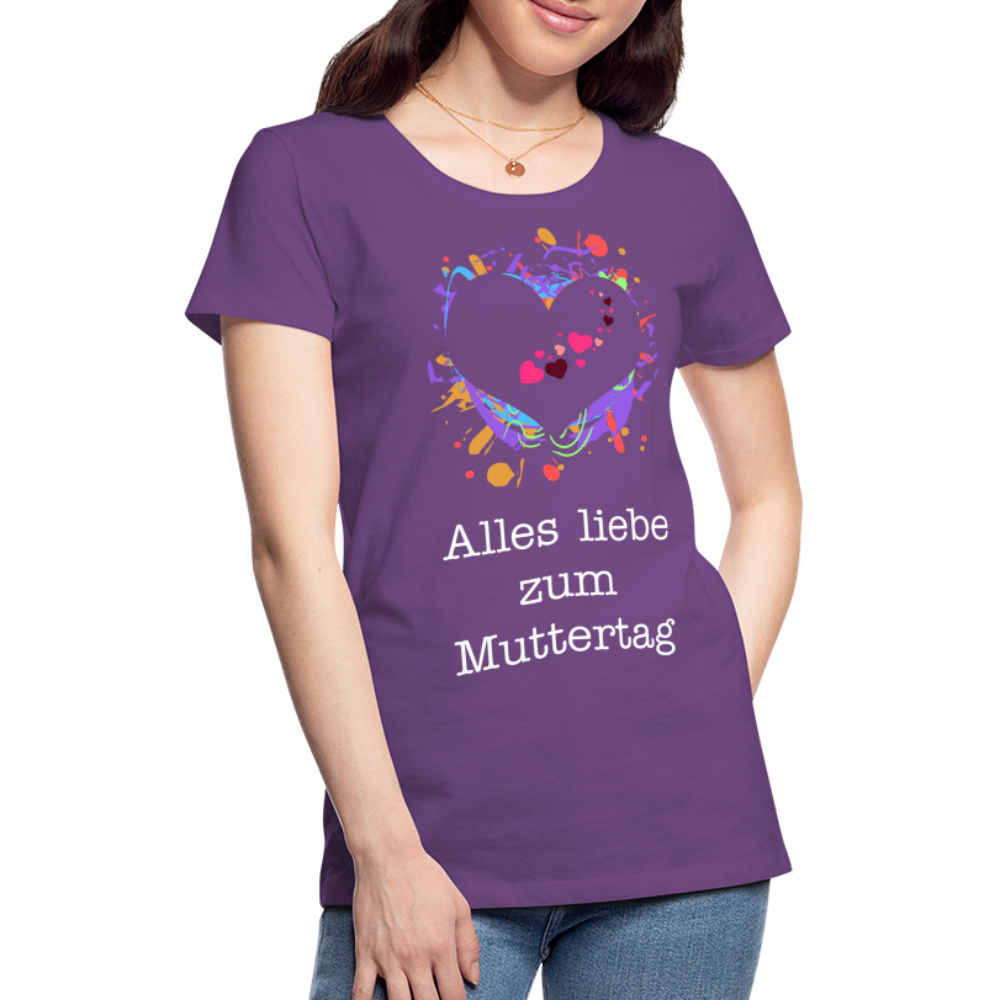 Frauen Premium T-Shirt - Alles liebe zum Muttertag - Lila