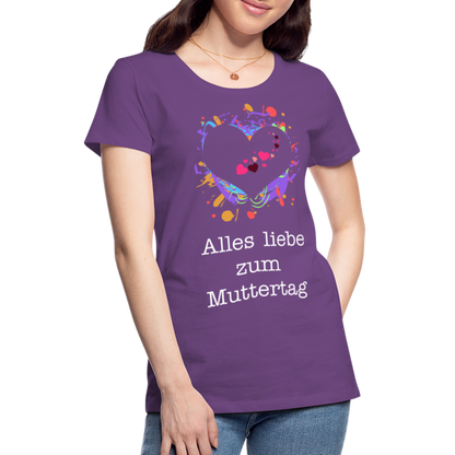 Frauen Premium T-Shirt - Alles liebe zum Muttertag - Lila