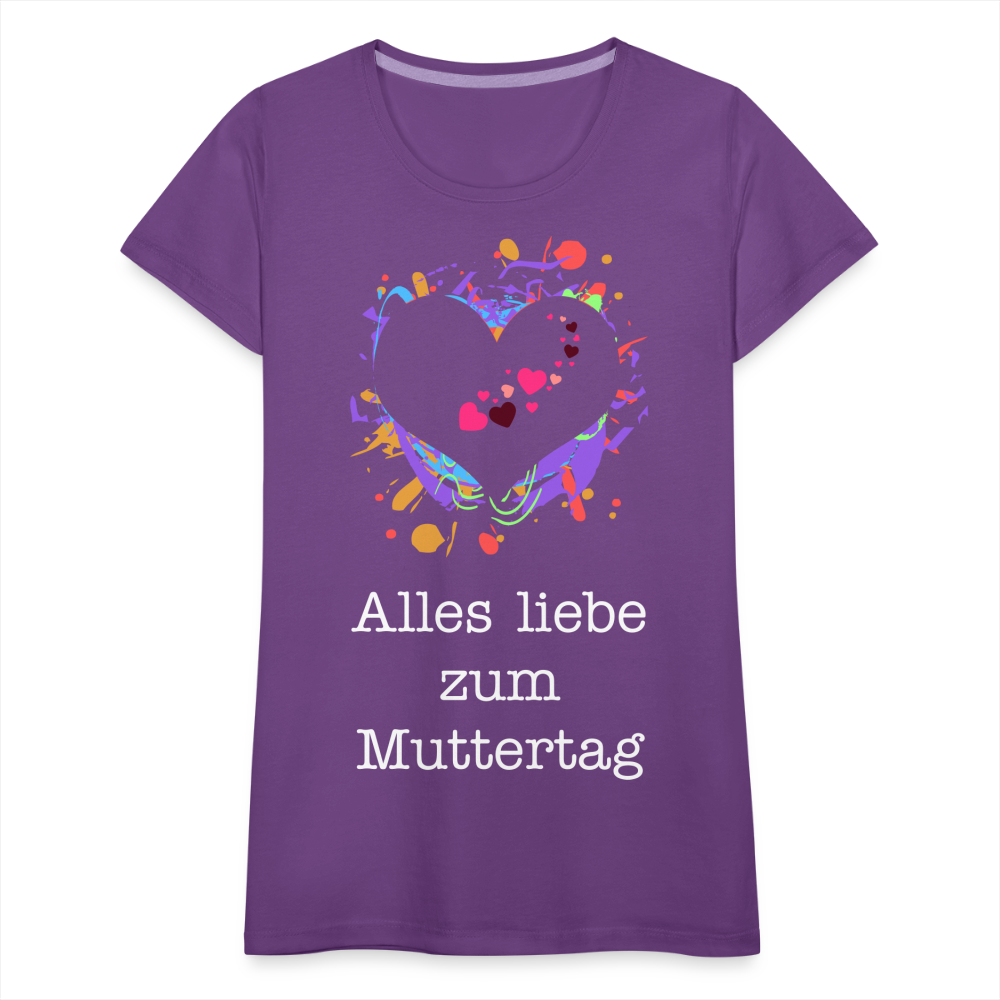 Frauen Premium T-Shirt - Alles liebe zum Muttertag - Lila