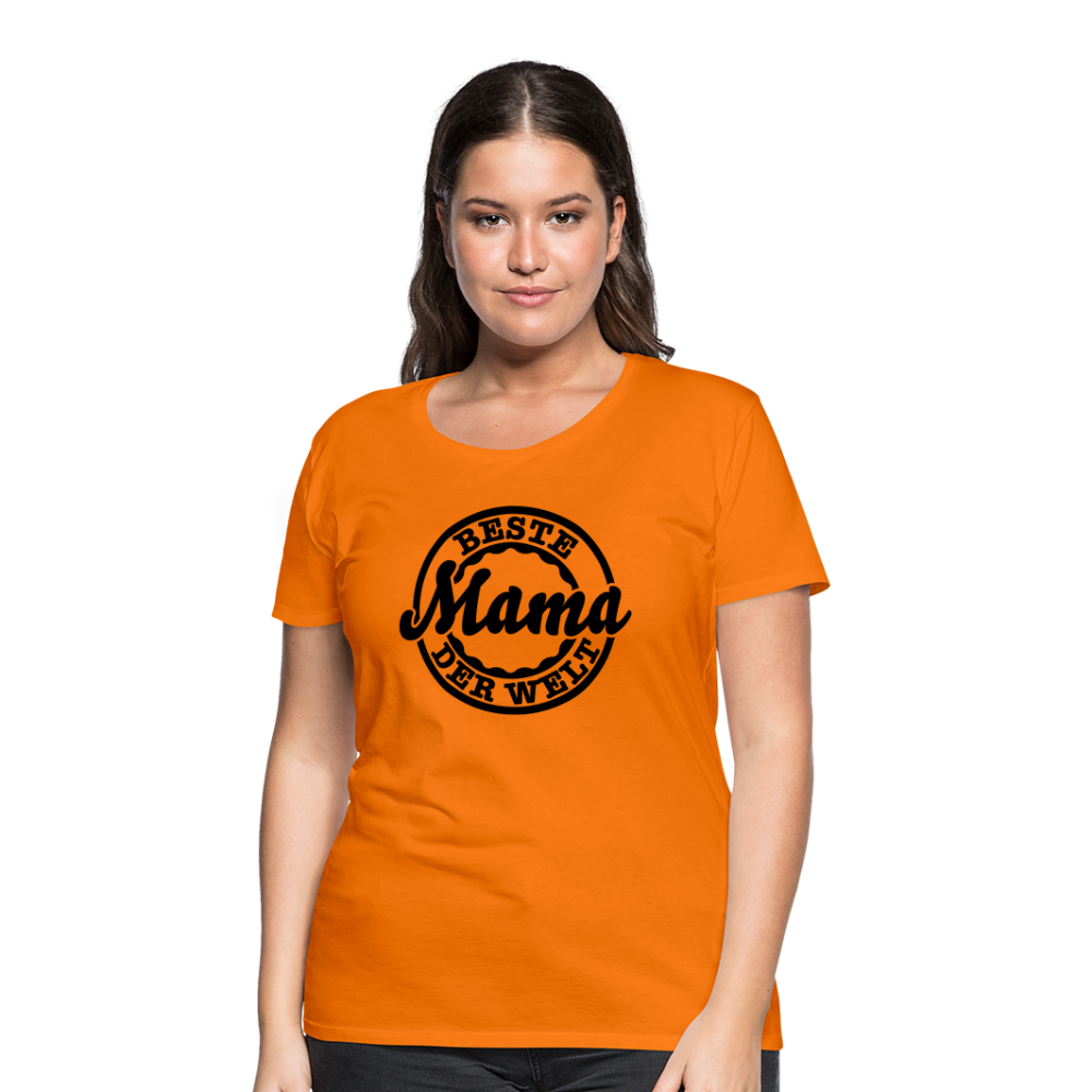 Frauen Premium T-Shirt - Beste Mama der Welt - Orange