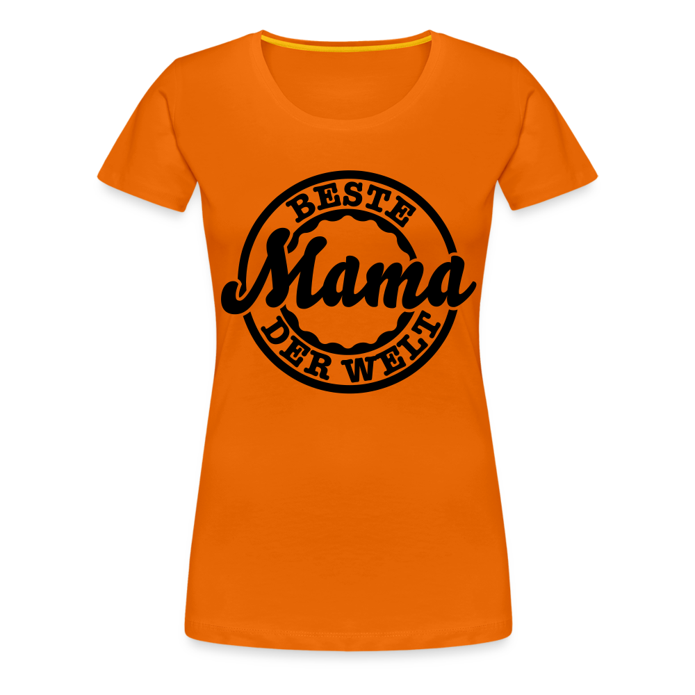 Frauen Premium T-Shirt - Beste Mama der Welt - Orange